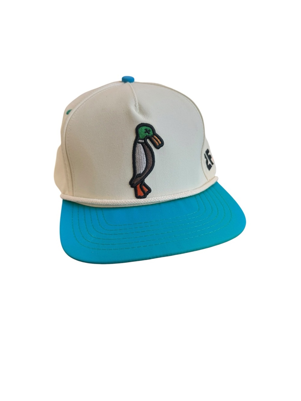 24.7 Hunt Duck SnapBack Teal / Off White NWOT